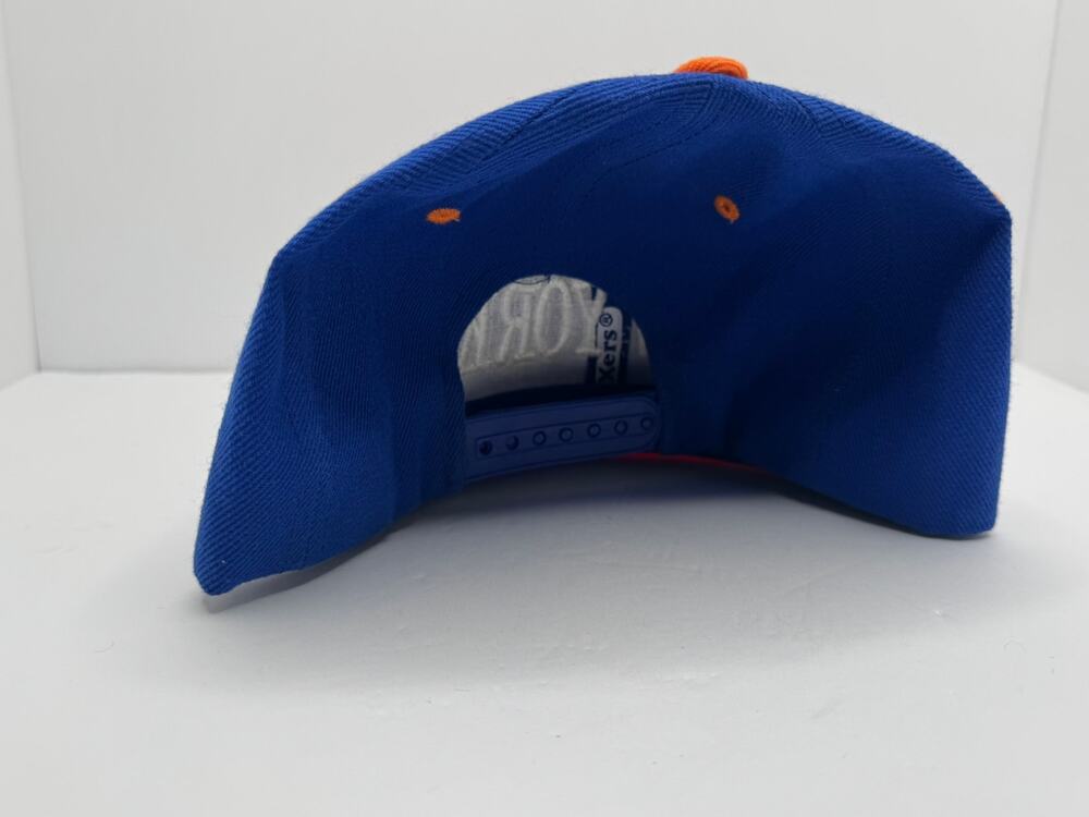 Xers Premium Headwear New York Blue Orange Snapback Hat